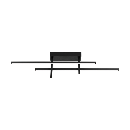 Plafoniera EGLO Trepiliano 901884 LED 20W 3000K 2500lm 220-240V,50/60Hz L 1100mm x l 70mm x H 140mm aluminiu/otel negru plastic alb IP20
