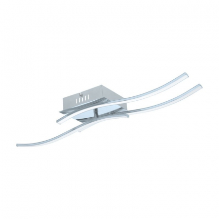 EGLO INTERIOR - Plafoniera EGLO Valmora, LED, 3x5W, 3x470 lm, 3000K, Aluminiu, Crom-Alb - 96326