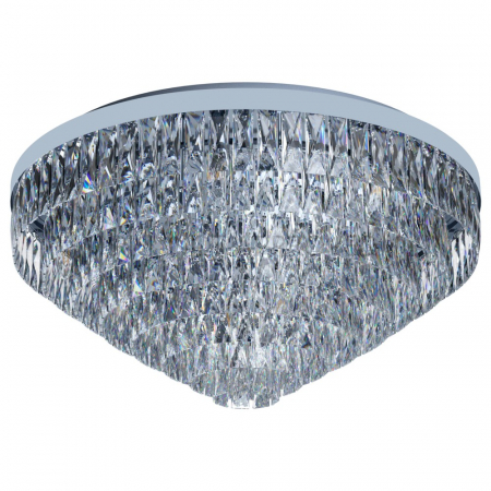 Cristal - Plafoniera EGLO VALPARAISO 1 39492, E14 16X40W Ø780mm, sticlă, Transparent