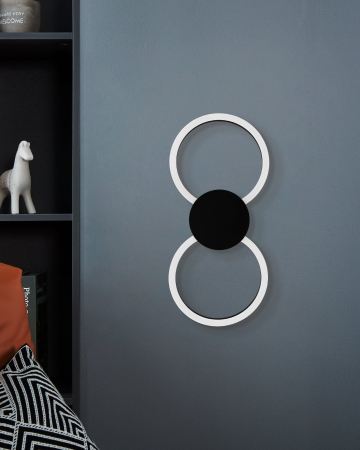 Plafoniera EGLO Venticello 1 902124 LED;LED 20W;0,91W 2700+4000K 2400;135lm 220-240V,50/60Hz L 660mm x l 300mm x H 50mm aluminiu negru plastic alb IP20 [1]