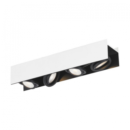 BLACK FRIDAY - Plafoniera EGLO VIDAGO 39318, LED 4x5.4W 2040lm, dimabil, Alb/Negru