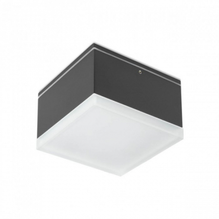 BLACK FRIDAY 2024 - Plafoniera exterior Akron 90109, gri inchis, LED, 9W, 754 lumeni, 3000K, IP54