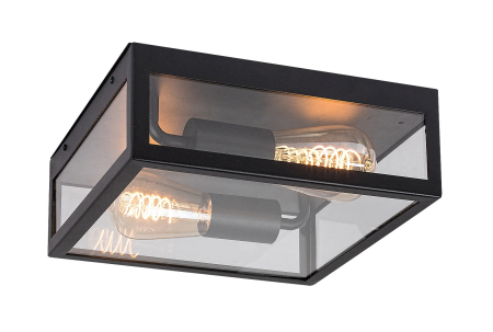 Plafoniera exterior Rabalux Zaton E27    oţel inoxidabil mat black stil modern 230V, 50Hz IP23 7070 [1]