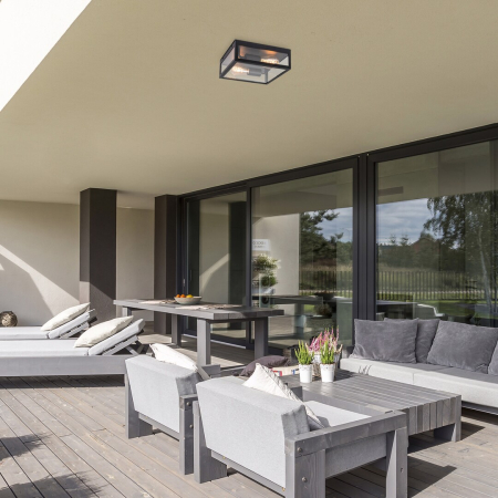 Plafoniera exterior Rabalux Zaton E27    oţel inoxidabil mat black stil modern 230V, 50Hz IP23 7070 [5]
