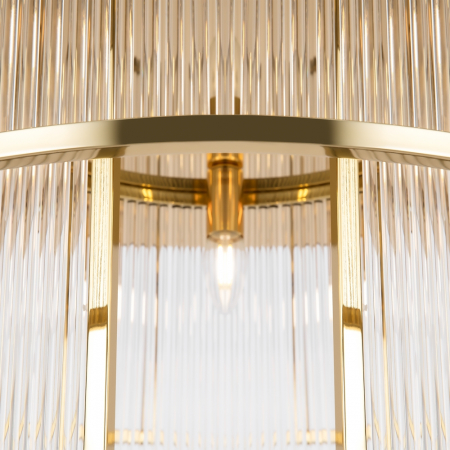 Plafoniera - Frame MOD174CL-09G E14 9x40W -  Metal/Glass Gold IP20 [1]