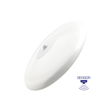 Plafoniere - Plafonieră LED 18W 1740 lm IP44 cu Senzor de Mișcare, Alb, Ø260 mm, 3000K