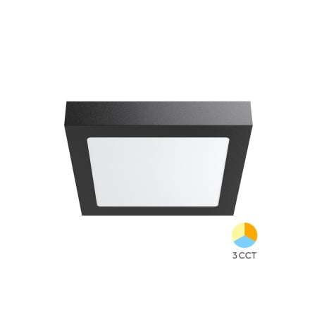 Moderne - Plafonieră LED 18W 1760lm IP20 Negru 220x220mm – 3-în-1 Temperatură Reglabilă