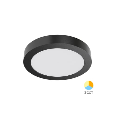 Moderne - Plafonieră LED 18W 1760lm IP20 Negru Ø220mm – 3-în-1 Temperatură Reglabilă