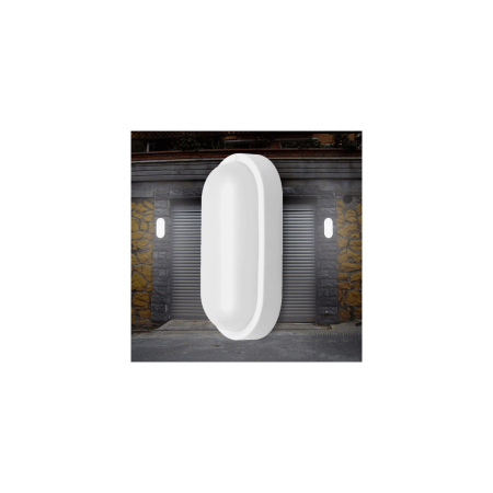 Plafonieră LED 18W 1780 lm IP54, Alb, 6500 K (Alb Rece), 260×135×58 mm [1]