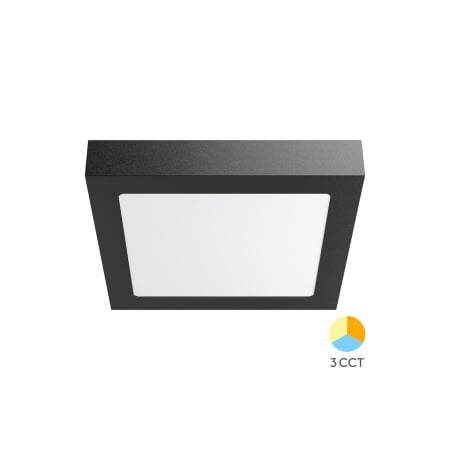 Plafoniere - Plafonieră LED 24W 2400lm IP20 Negru 300x300mm – 3-în-1 Temperatură Reglabilă
