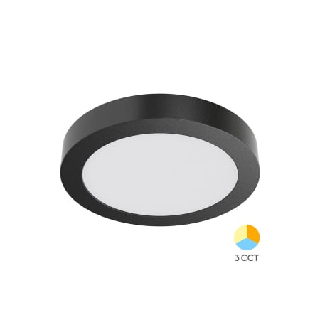 Moderne - Plafonieră LED 24W 2400lm IP20 Negru Ø300mm – 3-în-1 Temperatură Reglabilă