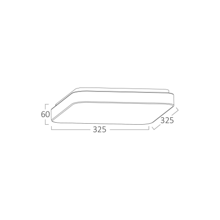 Plafonieră LED 24W 2450lm IP20 Alb 325x325 mm 3-în-1 Temperatură Reglabilă [4]