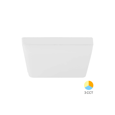 Moderne - Plafonieră LED 24W 2500lm IP20 Alb 170x170mm – 3-în-1 Temperatură Reglabilă