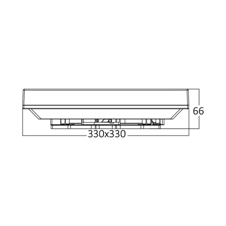 Plafonieră LED 30W 3050 lm IP44, Alb, SQR 330×330 mm, 3000 K (Alb Cald) [4]
