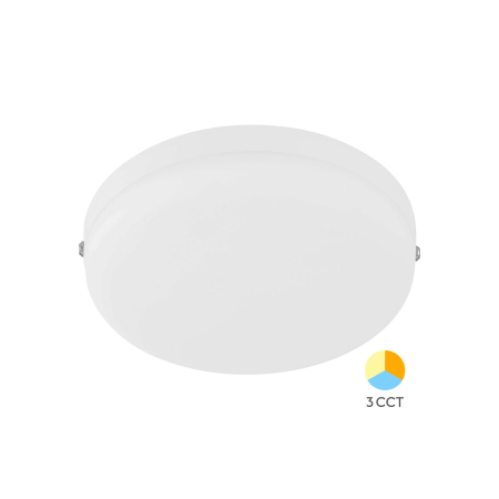 Moderne - Plafonieră LED 36W 3500lm IP20 Alb Ø221x42mm – 3-în-1 Temperatură Reglabilă