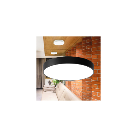 Plafonieră LED 36W 3680lm IP20 Negru Ø400 mm 3-în-1 Temperatură Reglabilă [1]