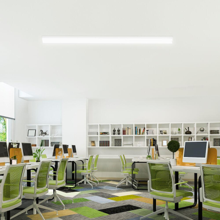 Plafonieră LED 36W 4320lm IP40 Negru 1190x60 mm – 3-în-1 Temperatură Reglabilă [1]