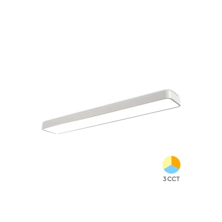 ILUMINAT - Plafonieră LED 45W 4650lm IP20 Alb 1200x200 mm 3-în-1 Temperatură Reglabilă