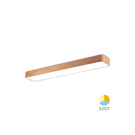 ILUMINAT - Plafonieră LED 45W 4650lm IP20 Lemn 1200x200 mm 3-în-1 Temperatură Reglabilă