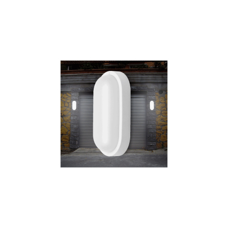 Plafonieră LED 8W 700 lm IP54, Alb, 3000 K (Alb Cald), (160×90×51 mm) [1]