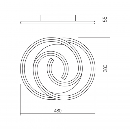 Plafonieră Smarter Intersia  01-2757 LED 38W 2030lm CCT Metal Alb mat IP20 [3]