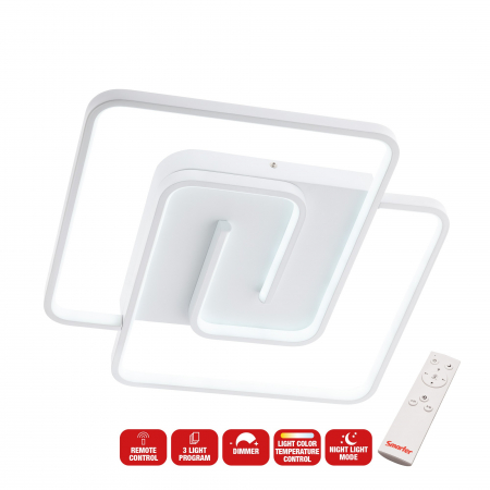 Plafonieră Smarter Intersia  01-2758 LED 38W 2250 lm CCT Metal/Aluminiu Alb mat IP20 [1]