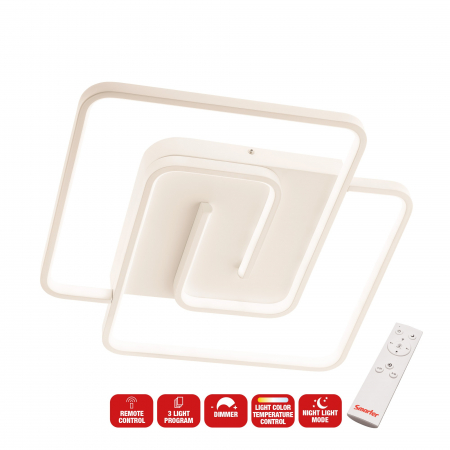 Plafonieră Smarter Intersia  01-2758 LED 38W 2250 lm CCT Metal/Aluminiu Alb mat IP20 [2]