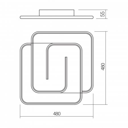 Plafonieră Smarter Intersia  01-2758 LED 38W 2250 lm CCT Metal/Aluminiu Alb mat IP20 [3]