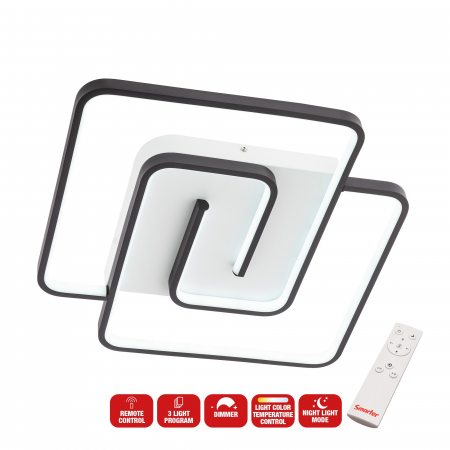 Plafoniere - Plafonieră Smarter Intersia  01-2759 LED 38W 2050 lm CCT Metal Alb mat IP20
