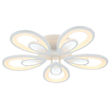 Moderne - PLAFONIERA LED IRISIS ALBA 140W CU 5 BRATE 3 CULORI+IR