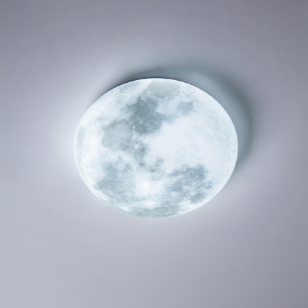 Plafoniera LED Luna 04-531, 24W, 850lm, lumina calda / rece / RBG, telecomanda, dimabila, control Tuya, alba [4]