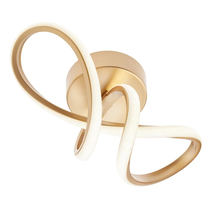 Moderne - Plafoniera LED ANGLE, 13 W, 1000 lm, lumina neutra, auriu + alb, modern