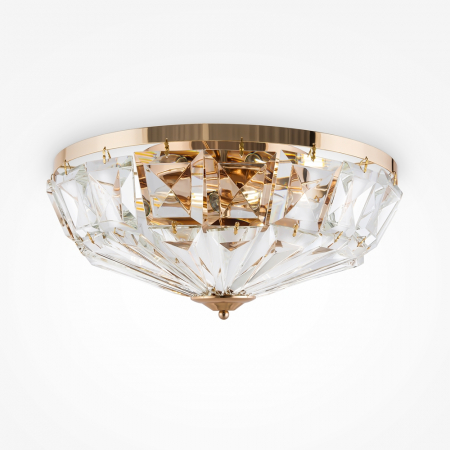 Moderne - Plafoniera Maytoni Classic Facet MOD094CL-06G E14 6x60W -  Metal/Glass Gold IP20