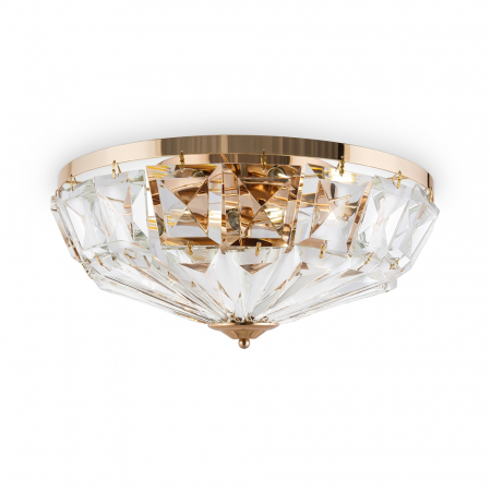 Plafoniera Maytoni Classic Facet MOD094CL-06G E14 6x60W -  Metal/Glass Gold IP20 [4]