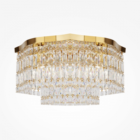 Moderne - Plafoniera Maytoni Dune DIA005CL-06G E14 6x60W -  Metal/Glass Gold IP20