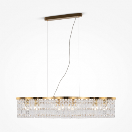 Moderne - Plafoniera Maytoni Dune DIA005PL-06G E14 6x60W -  Metal/Glass Gold IP20