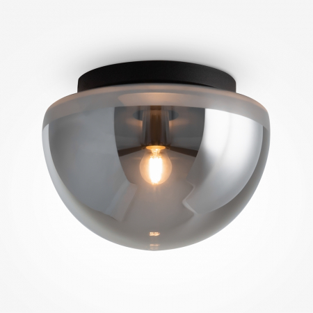 ILUMINAT - Plafoniera Maytoni Glassy MOD270CL-01B E27 1x60W -  Metal/Glass Black/Fume IP20