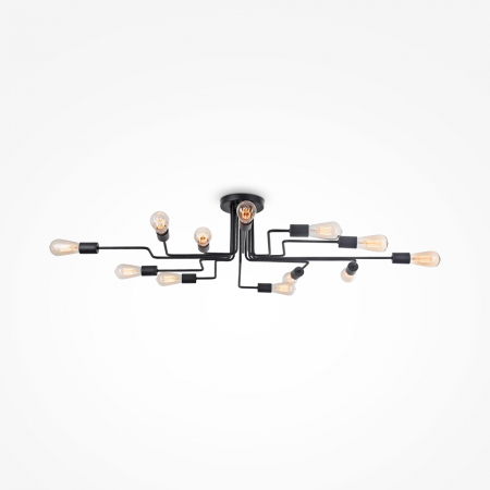 Plafoniera Maytoni Loft Gilbert T532CL-12B E27 12x60W -  Metal Black IP20 [3]