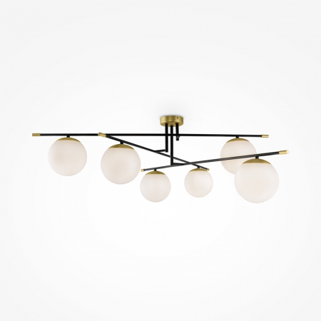 Moderne - Plafoniera Maytoni Nostalgia MOD048CL-06G E14 6x40W -  Metal Black/Gold IP20
