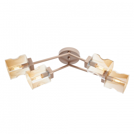 Moderne - Plafoniera Merida 02-987, 4 x E14, aurie