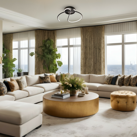 Plafoniera Milagro Delta LED 30W 1950lm 4000K 230V Black Metal & Plastic IP20 [3]