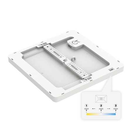 Plafoniera Milagro Evora LED 12W 840lm 3000K/4000K/6000K 230V White Plastic IP20 [4]