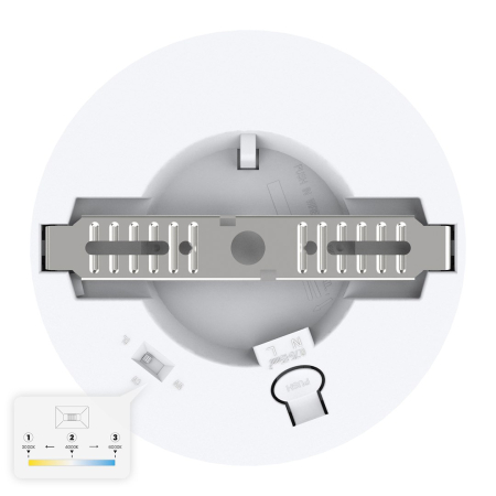 Plafoniera Milagro Evora LED 6W 420lm 3000K/4000K/6000K 230V White Plastic IP20 [3]