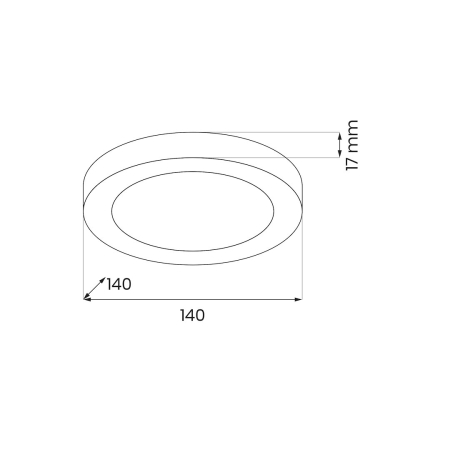 Plafoniera Milagro Evora LED 6W 420lm 3000K/4000K/6000K 230V White Plastic IP20 [6]