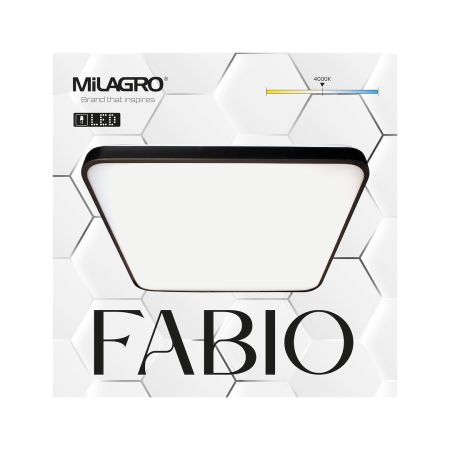 Plafoniera Milagro Fabio LED 23W 2100 lm 4000K 230V Black Metal & Plastic IP20 [5]