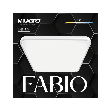 Plafoniera Milagro Fabio LED 23W 2100 lm 4000K 230V White Metal & Plastic IP20 [5]