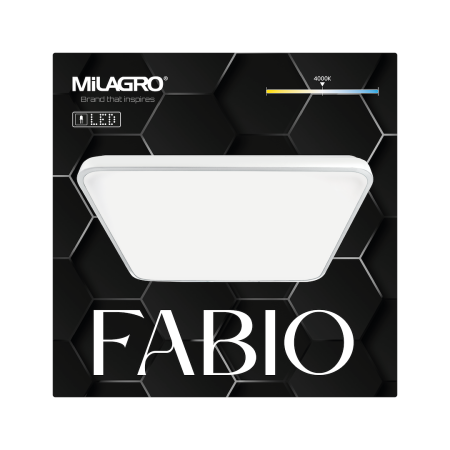 Plafoniera Milagro Fabio LED 35W 3100 lm 4000K 230V White Metal & Plastic IP20 [5]