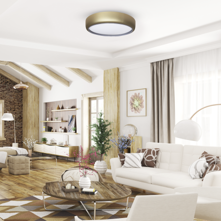 Plafoniera Milagro Gea LED 36W 2520lm 3000K/6000K 230V Gold Metal & Plastic IP20 [2]