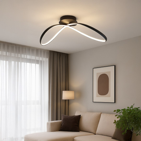 Plafoniera Milagro Infinity LED 21W 1200lm 4000K 230V Black Metal & Plastic IP20 [2]