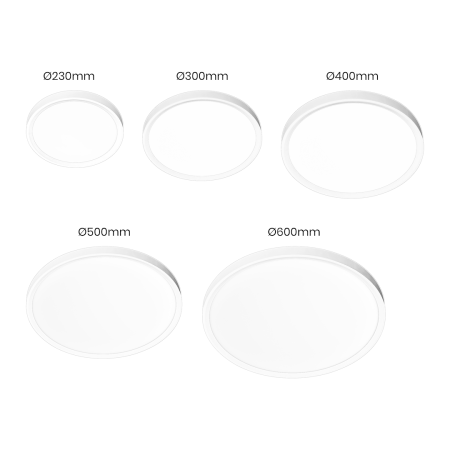 Plafoniera Milagro Maq LED 24W 2500lm 3000K/4000K/6500K 230V White Plastic IP40 [5]